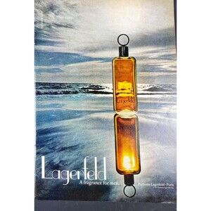 Lagerfeld Paris "A Fragrance for Men" Vintage Ad Playboy